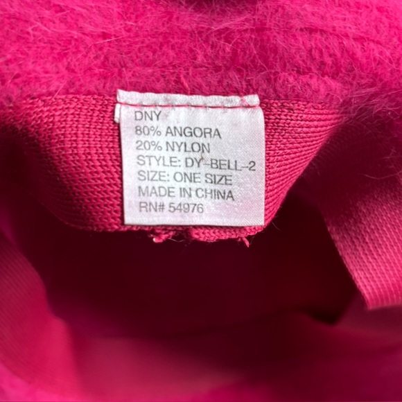 Vintage DNY Fuzzy Hot Pink Bucket Hat - Picture 5 of 6